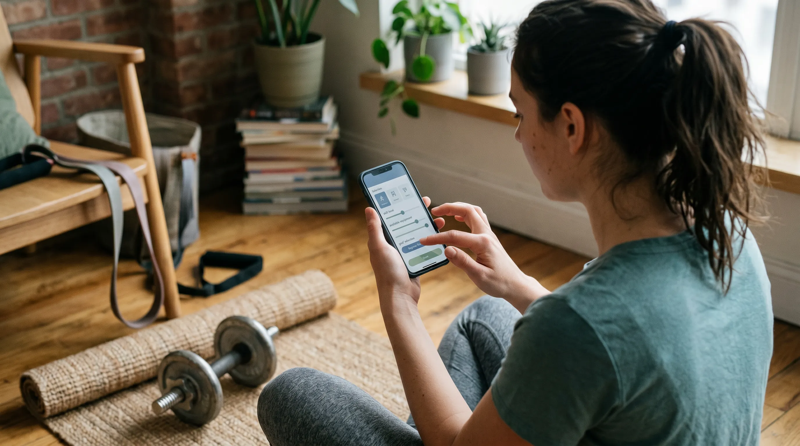 Application fitness personnalisée débutant : par où commencer