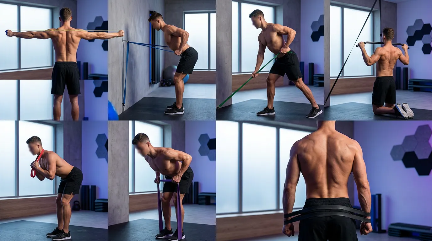 Comment muscler son dos avec élastiques : programme maison