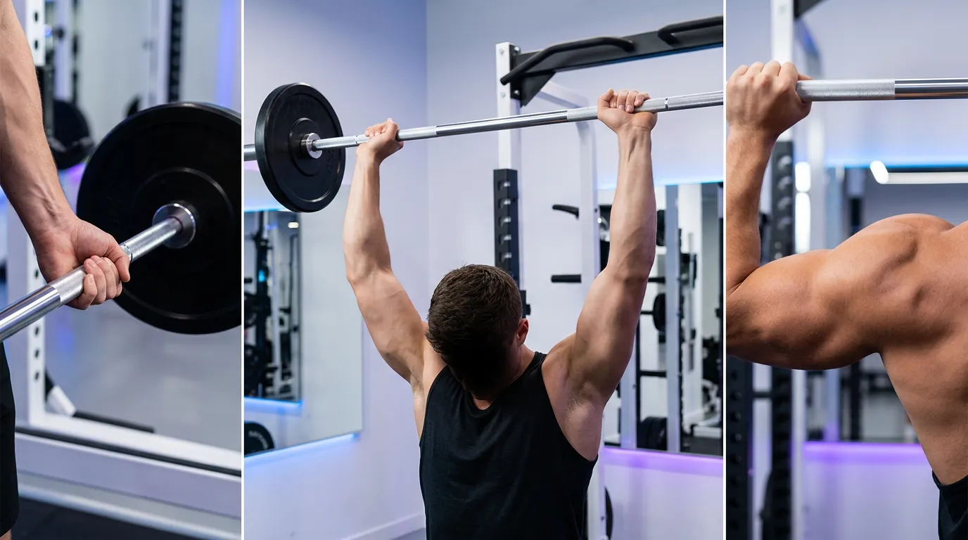 Comment muscler les épaules à la barre : programme et technique