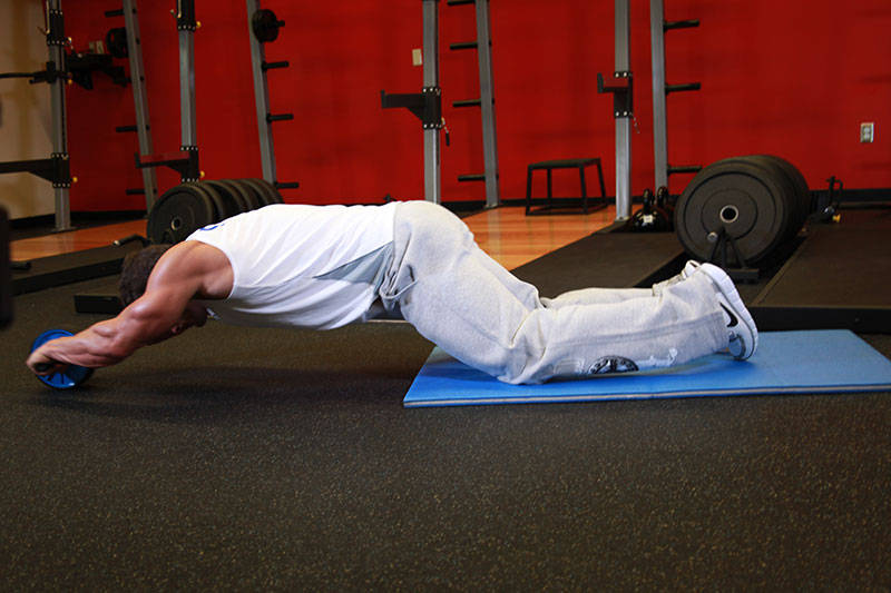 Ab wheel rollout - position finale