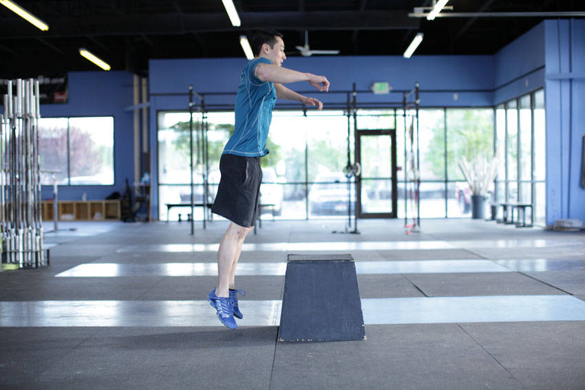 Box jump - position finale