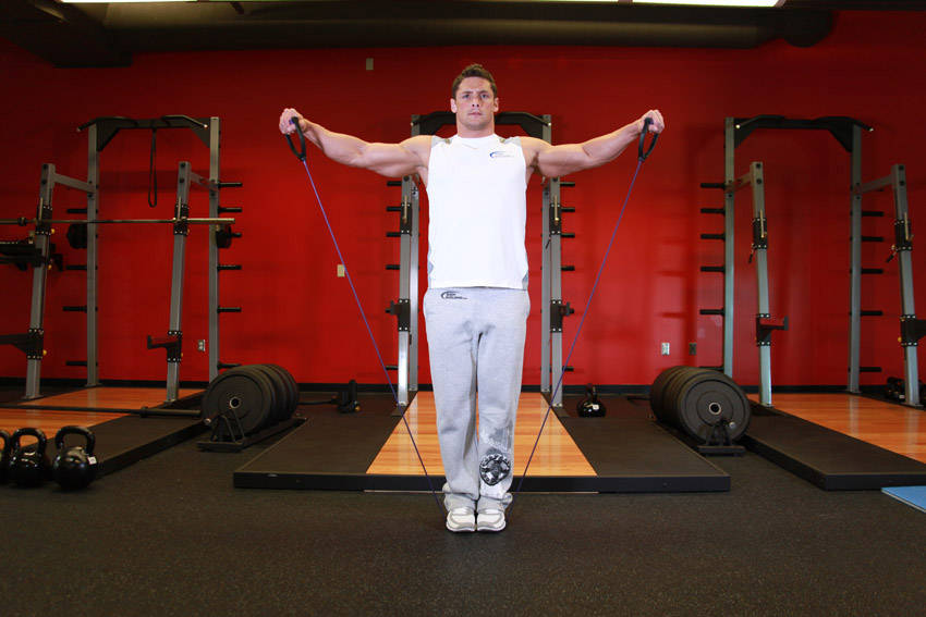 Élévations latérales poulie - position finale