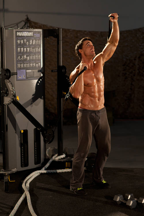 Pallof press câble - position finale