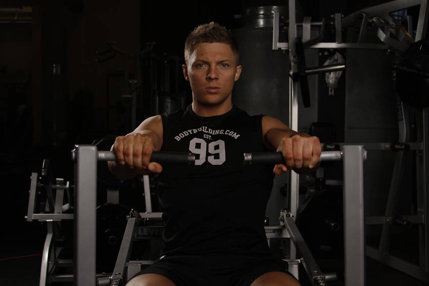 Chest press machine - position finale