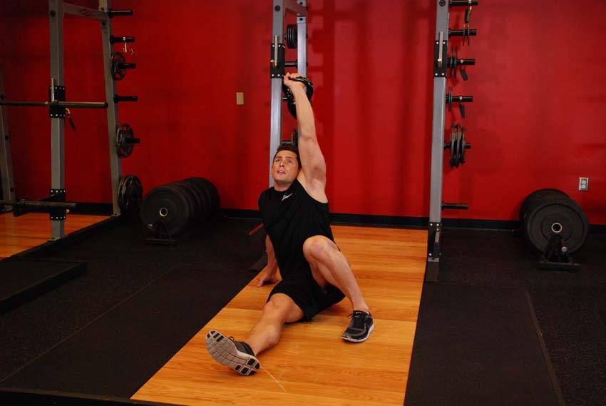 Kettlebell Turkish get-up - position finale