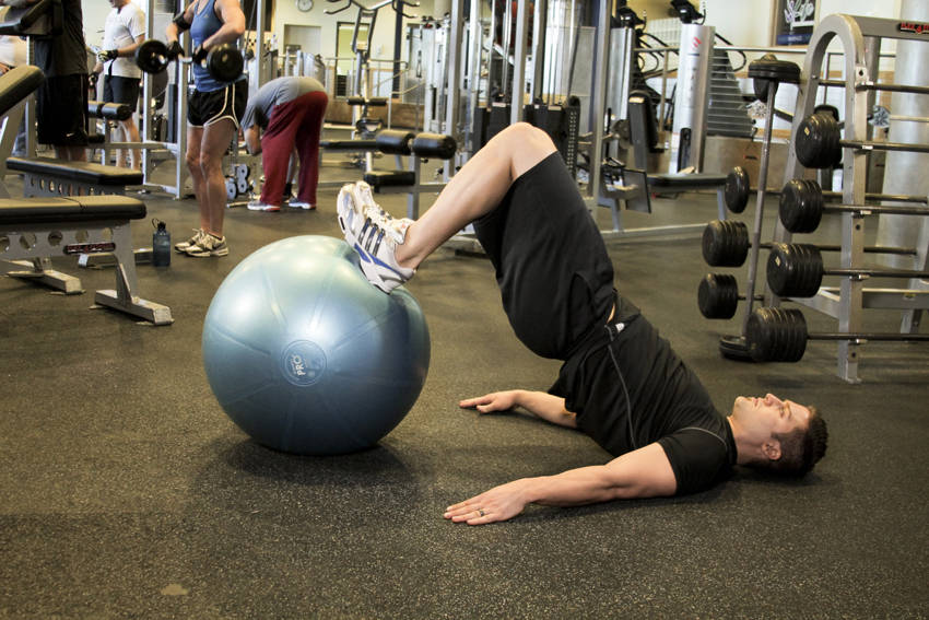 Leg curl machine - position finale