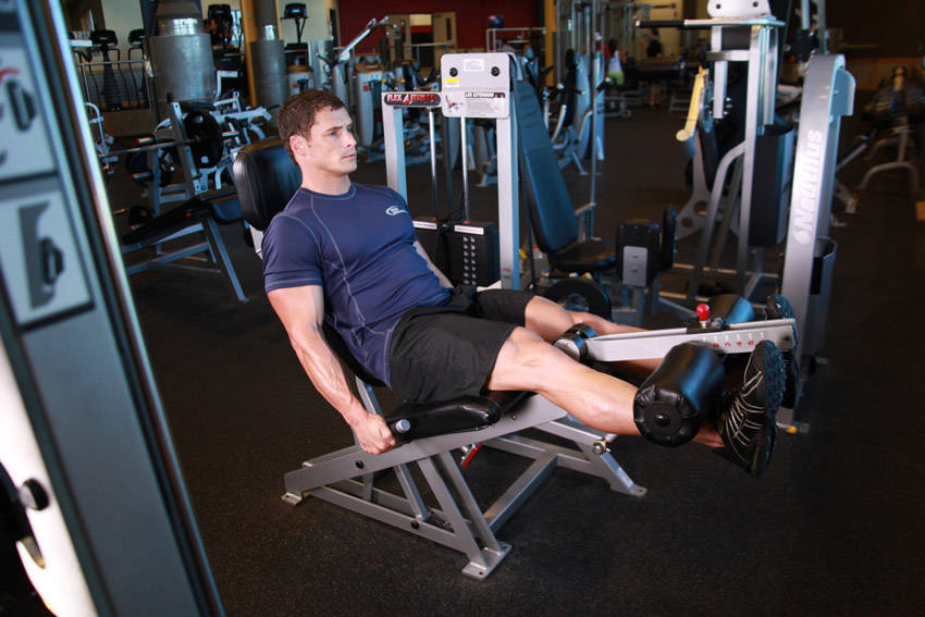 Leg extension machine - position finale
