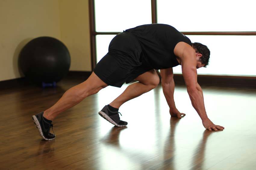 Mountain climbers poids du corps - position finale