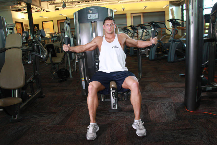 Pec deck machine - position finale