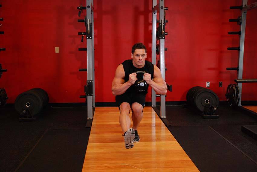 Squat pistol - position finale