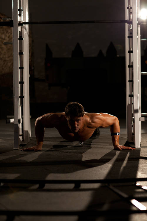 Pompes mains larges - position finale