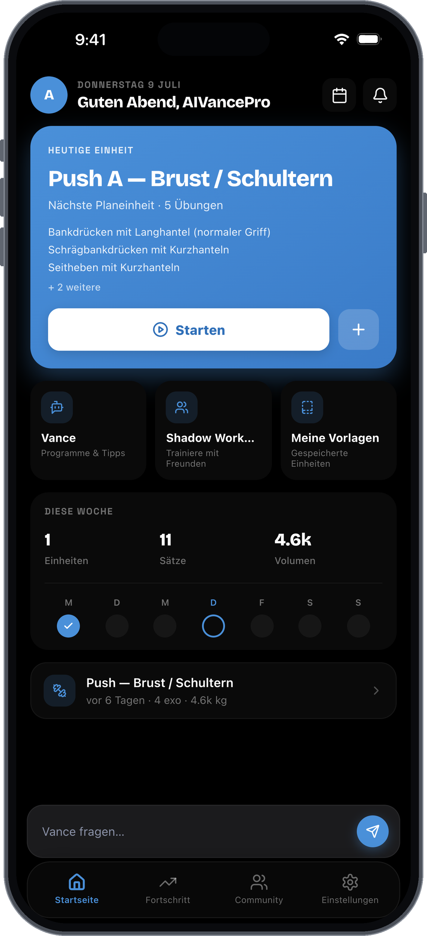 Dashboard AIVancePro