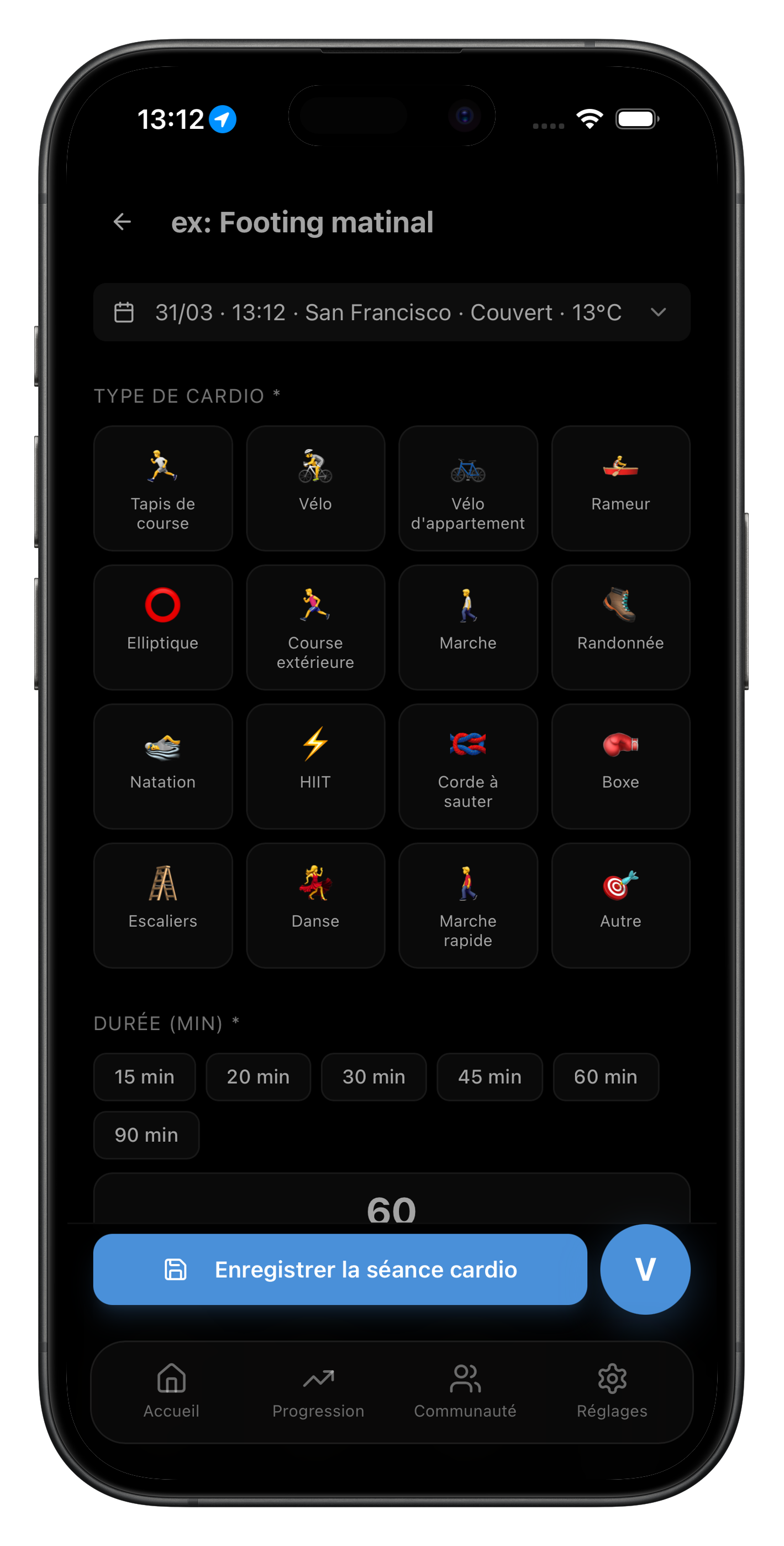 Séances cardio AIVancePro