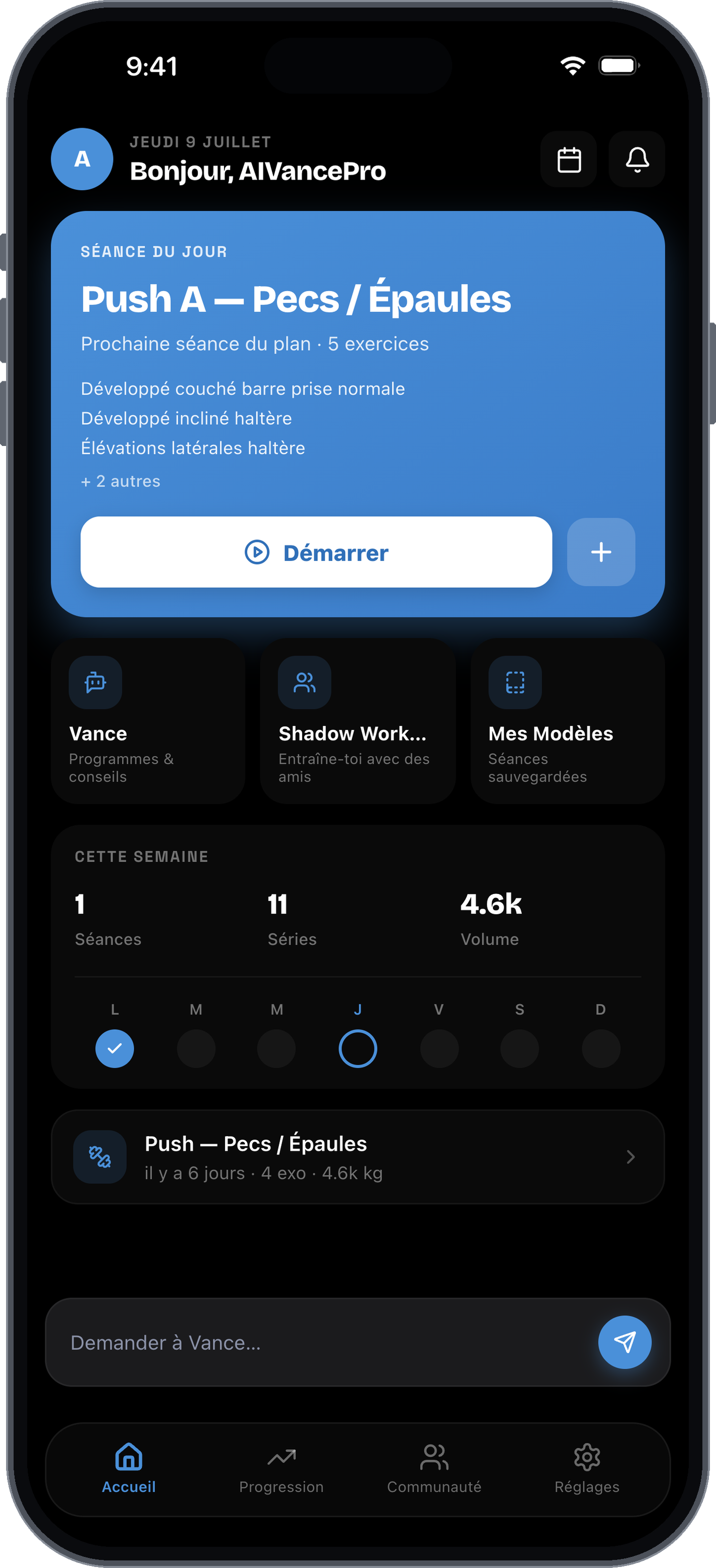 Dashboard AIVancePro